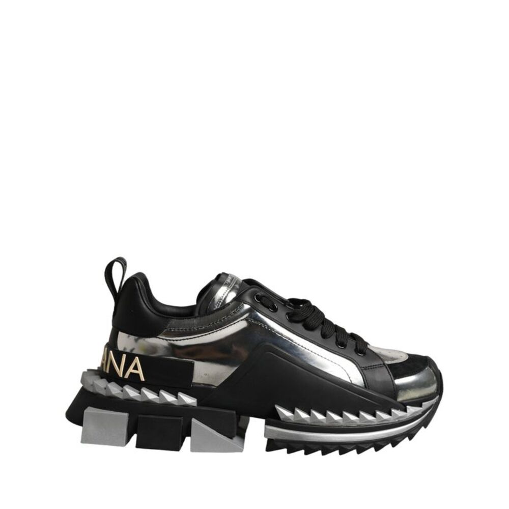 Dolce & Gabbana Black Two-Tone Super King Men Sneakers Men's Shoes